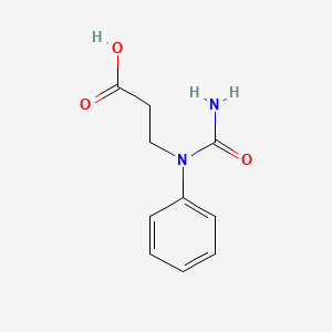 molecular formula C10H12N2O3 B2743726 3-(1-Phenyl-ureido)-propionic acid 