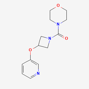 molecular formula C13H17N3O3 B2743744 Morpholino(3-(pyridin-3-yloxy)azetidin-1-yl)methanone CAS No. 1903308-05-3