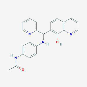 N-(4-{[(8-Hydroxyquinolin-7-YL)(pyridin-2-YL)methyl]amino}phenyl)acetamide