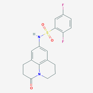 2,5-difluoro-N-(3-oxo-1,2,3,5,6,7-hexahydropyrido[3,2,1-ij]quinolin-9-yl)benzenesulfonamide