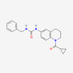 1-Benzyl-3-(1-(cyclopropanecarbonyl)-1,2,3,4-tetrahydroquinolin-6-yl)urea