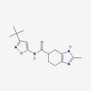N-(3-(tert-butyl)isoxazol-5-yl)-2-methyl-4,5,6,7-tetrahydro-1H-benzo[d]imidazole-5-carboxamide