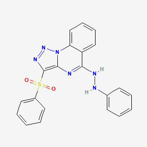5-(2-Phenylhydrazino)-3-(phenylsulfonyl)[1,2,3]triazolo[1,5-a]quinazoline