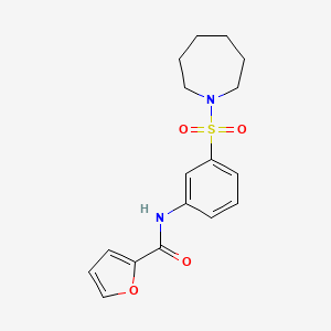 molecular formula C17H20N2O4S B2743782 N-[3-(azepane-1-sulfonyl)phenyl]furan-2-carboxamide CAS No. 752215-38-6