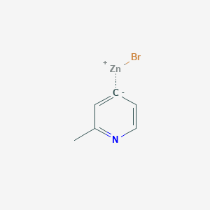 molecular formula C6H6BrNZn B2743786 2-Methyl-4-pyridylzinc bromide CAS No. 1115492-92-6