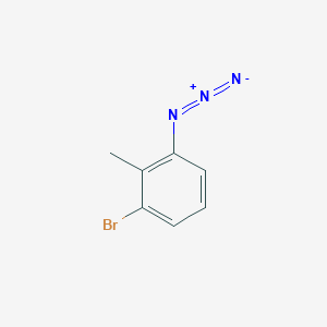 molecular formula C7H6BrN3 B2743787 1-Azido-3-bromo-2-methylbenzene CAS No. 1550169-97-5