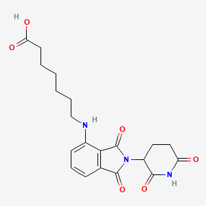 molecular formula C20H23N3O6 B2743797 Pomalidomide-C6-COOH CAS No. 2225940-50-9