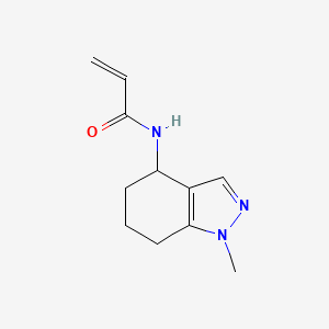 molecular formula C11H15N3O B2743799 N-(1-methyl-4,5,6,7-tetrahydroindazol-4-yl)prop-2-enamide CAS No. 1154726-21-2