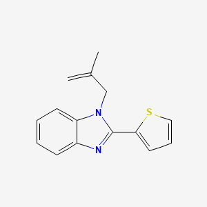 1-(2-Methylprop-2-enyl)-2-thiophen-2-ylbenzimidazole