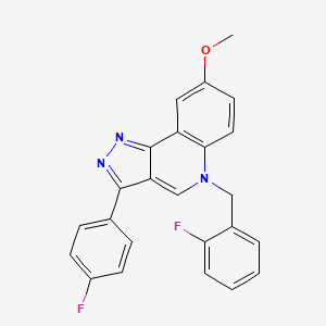 5-(2-fluorobenzyl)-3-(4-fluorophenyl)-8-methoxy-5H-pyrazolo[4,3-c]quinoline