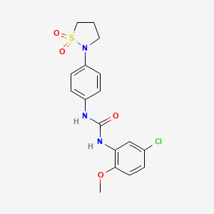 1-(5-Chloro-2-methoxyphenyl)-3-(4-(1,1-dioxidoisothiazolidin-2-yl)phenyl)urea