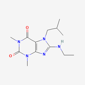 8-(ethylamino)-7-isobutyl-1,3-dimethyl-1H-purine-2,6(3H,7H)-dione