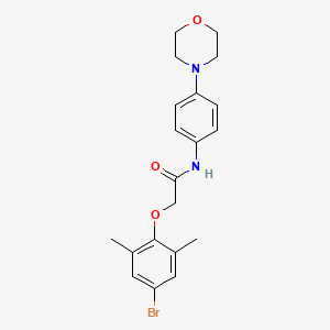 2-(4-bromo-2,6-dimethylphenoxy)-N-[4-(morpholin-4-yl)phenyl]acetamide