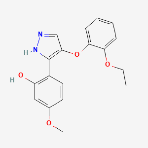 2-(4-(2-ethoxyphenoxy)-1H-pyrazol-3-yl)-5-methoxyphenol