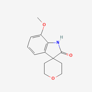 7-Methoxy-1H-spiro[indole-3,4'-oxane]-2-one