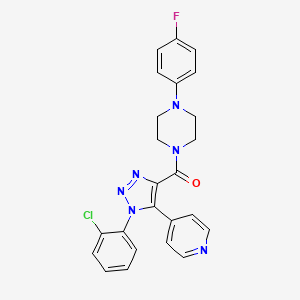 (1-(2-chlorophenyl)-5-(pyridin-4-yl)-1H-1,2,3-triazol-4-yl)(4-(4-fluorophenyl)piperazin-1-yl)methanone