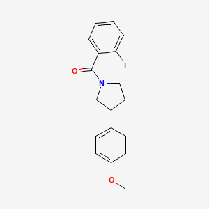 (2-Fluorophenyl)(3-(4-methoxyphenyl)pyrrolidin-1-yl)methanone