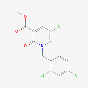 Methyl 5-chloro-1-(2,4-dichlorobenzyl)-2-oxo-1,2-dihydro-3-pyridinecarboxylate