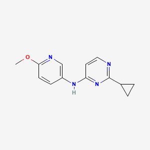 2-cyclopropyl-N-(6-methoxypyridin-3-yl)pyrimidin-4-amine