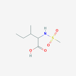 molecular formula C7H15NO4S B2743888 2-Methanesulfonamido-3-methylpentanoic acid CAS No. 1102880-91-0