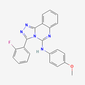 3-(2-fluorophenyl)-N-(4-methoxyphenyl)-[1,2,4]triazolo[4,3-c]quinazolin-5-amine