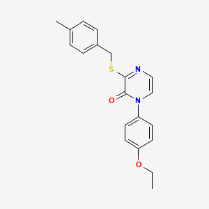 1-(4-Ethoxyphenyl)-3-[(4-methylphenyl)methylsulfanyl]pyrazin-2-one