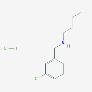 molecular formula C11H17Cl2N B2743894 N-(3-Chlorobenzyl)-1-butanamine hydrochloride CAS No. 16183-36-1