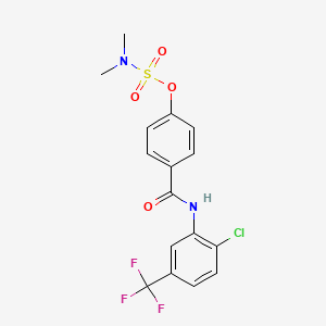 4-{[2-chloro-5-(trifluoromethyl)anilino]carbonyl}phenyl-N,N-dimethylsulfamate