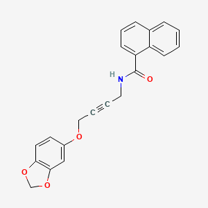 N-(4-(benzo[d][1,3]dioxol-5-yloxy)but-2-yn-1-yl)-1-naphthamide