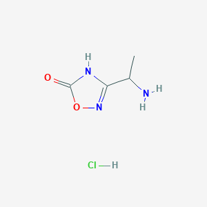 3-(1-Aminoethyl)-4H-1,2,4-oxadiazol-5-one;hydrochloride