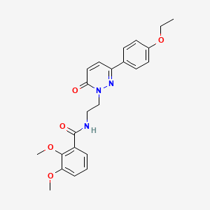 molecular formula C23H25N3O5 B2743912 N-(2-(3-(4-ethoxyphenyl)-6-oxopyridazin-1(6H)-yl)ethyl)-2,3-dimethoxybenzamide CAS No. 921578-46-3