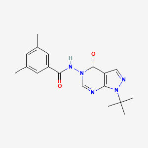 N-(1-(tert-butyl)-4-oxo-1H-pyrazolo[3,4-d]pyrimidin-5(4H)-yl)-3,5-dimethylbenzamide