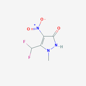 5-(Difluoromethyl)-1-methyl-4-nitro-1H-pyrazol-3-ol