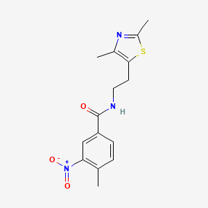 N-[2-(2,4-dimethyl-1,3-thiazol-5-yl)ethyl]-4-methyl-3-nitrobenzamide