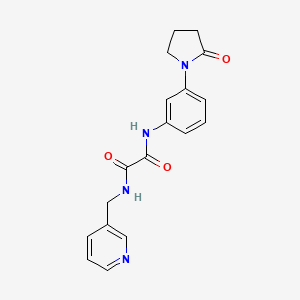 N1-(3-(2-oxopyrrolidin-1-yl)phenyl)-N2-(pyridin-3-ylmethyl)oxalamide