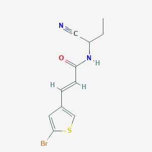 (E)-3-(5-Bromothiophen-3-yl)-N-(1-cyanopropyl)prop-2-enamide