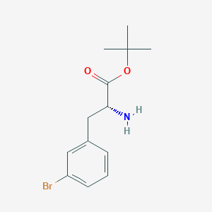 molecular formula C13H18BrNO2 B2743954 (R)-tert-Butyl 2-amino-3-(3-bromophenyl)propanoate CAS No. 1241682-84-7