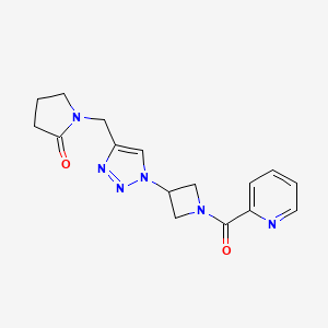 1-((1-(1-picolinoylazetidin-3-yl)-1H-1,2,3-triazol-4-yl)methyl)pyrrolidin-2-one