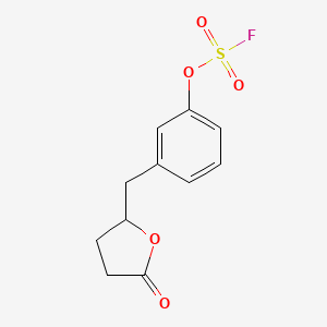 2-[(3-Fluorosulfonyloxyphenyl)methyl]-5-oxooxolane