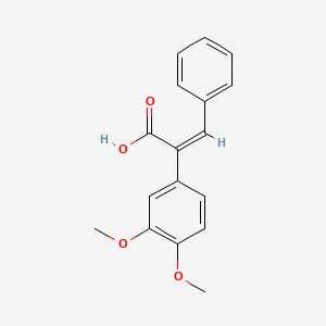 (2Z)-2-(3,4-Dimethoxyphenyl)-3-phenylacrylic acid