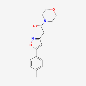 1-Morpholino-2-(5-(p-tolyl)isoxazol-3-yl)ethanone