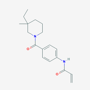N-[4-(3-Ethyl-3-methylpiperidine-1-carbonyl)phenyl]prop-2-enamide