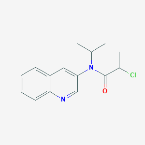 2-Chloro-N-propan-2-yl-N-quinolin-3-ylpropanamide