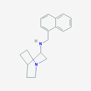 molecular formula C18H22N2 B274408 N-(naphthalen-1-ylmethyl)-1-azabicyclo[2.2.2]octan-3-amine 