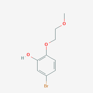 molecular formula C9H11BrO3 B2744082 5-Bromo-2-(2-methoxyethoxy)phenol CAS No. 1367707-20-7