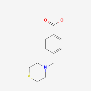 molecular formula C13H17NO2S B2744097 Methyl 4-(thiomorpholin-4-ylmethyl)benzoate CAS No. 128982-45-6