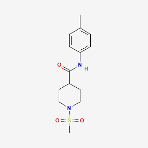 N-(4-methylphenyl)-1-methylsulfonylpiperidine-4-carboxamide