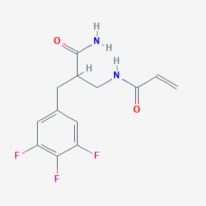 2-[(Prop-2-enoylamino)methyl]-3-(3,4,5-trifluorophenyl)propanamide