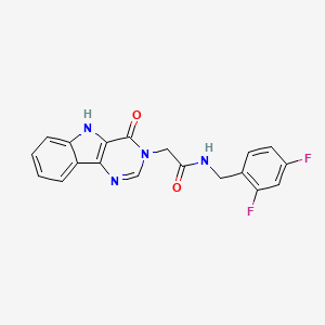 N-(2,4-difluorobenzyl)-2-(4-oxo-4,5-dihydro-3H-pyrimido[5,4-b]indol-3-yl)acetamide