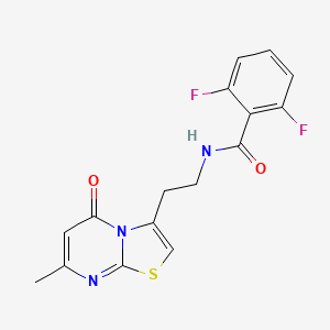 2,6-difluoro-N-(2-(7-methyl-5-oxo-5H-thiazolo[3,2-a]pyrimidin-3-yl)ethyl)benzamide